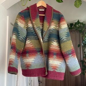 Coldwater Creek Medium Southwestern Blanket Jacket